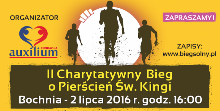 II Charytatywny Bieg o Pierścień Św. Kingi - 29 tysięcy złotych dla podopiecznych Fundacji Pomocy Osobom Niepełnosprawnym oraz Dzieciom i Młodzieży AUXILIUM