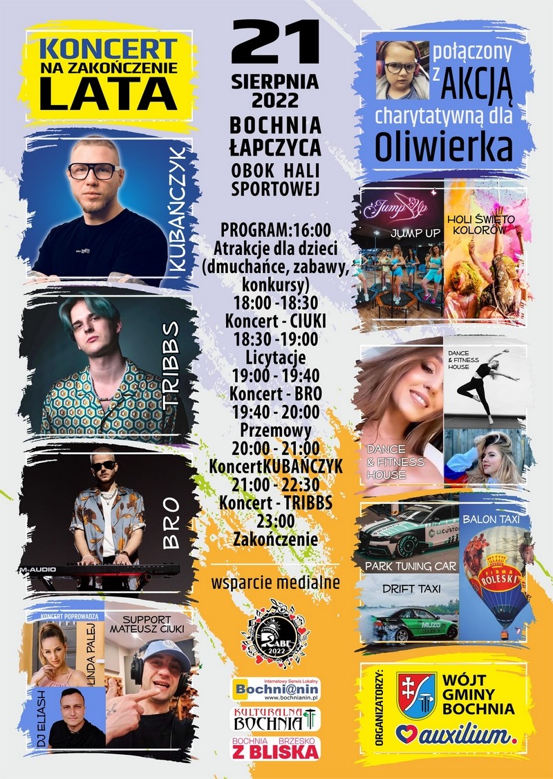 Koncert Na Zakończenie Lata Połączony Z Akcją Charytatywną Dla Oliwierka Auxilium 0311